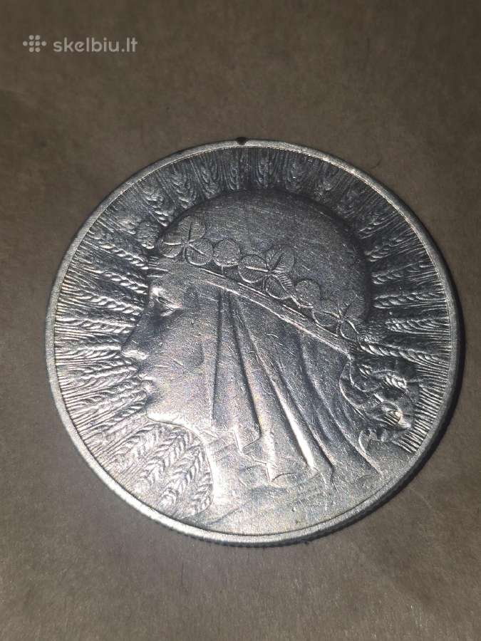 Sidabrinė moneta - nuotraukos Nr. 2