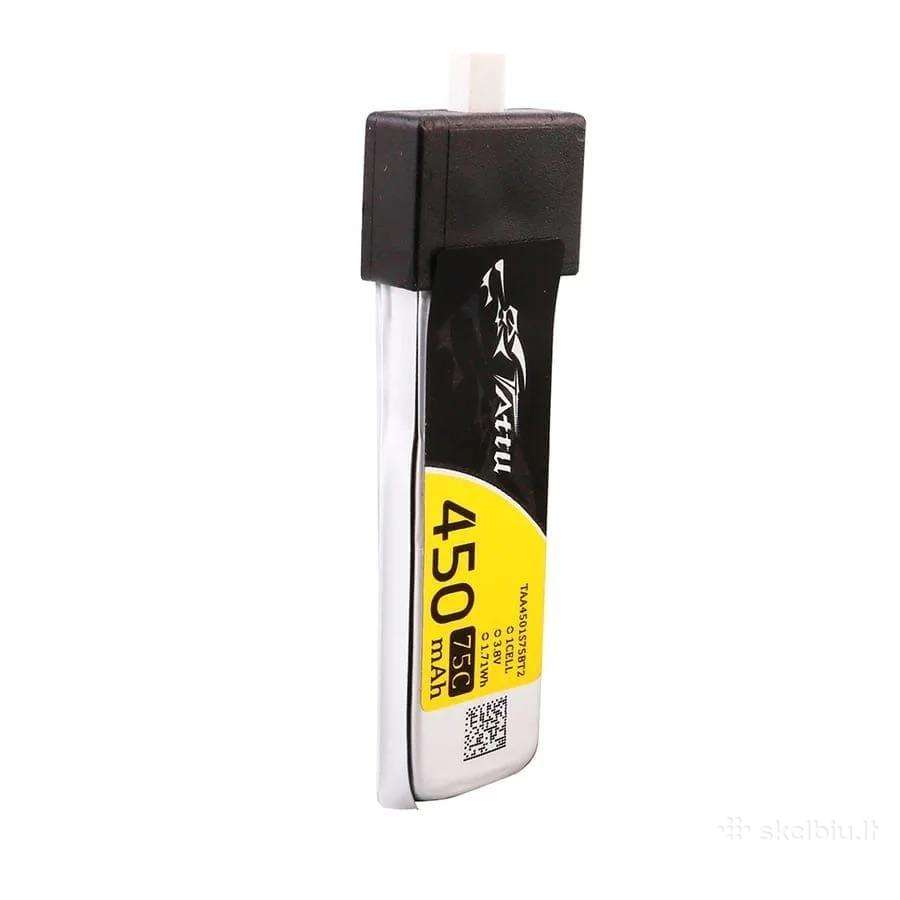 Nenaudota Baterija 1s Tattu 450 mah 75c Bt2.0