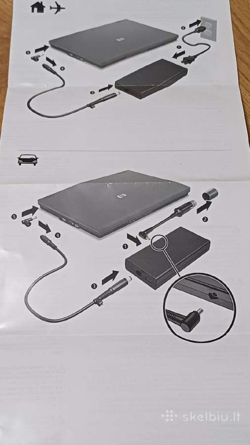 Hp 90w Slim Combo Kroviklis su Usb (h6y84aa#abb - nuotraukos Nr. 2