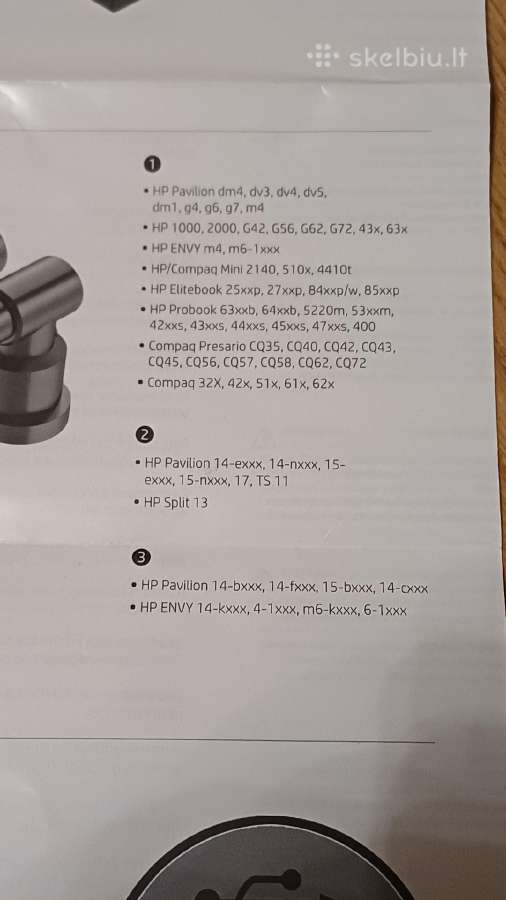 Hp 90w Slim Combo Kroviklis su Usb (h6y84aa#abb - nuotraukos Nr. 5