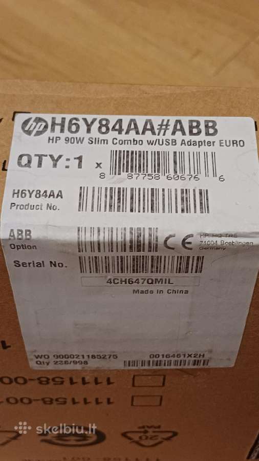 Hp 90w Slim Combo Kroviklis su Usb (h6y84aa#abb - nuotraukos Nr. 11