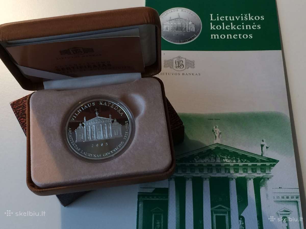 Pirksiu moneta Vilniaus katedra 50 litu. - nuotraukos Nr. 2