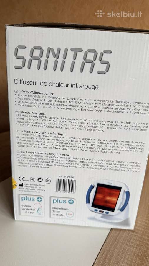 Uv lempa Sanitas Sil45 - nuotraukos Nr. 2