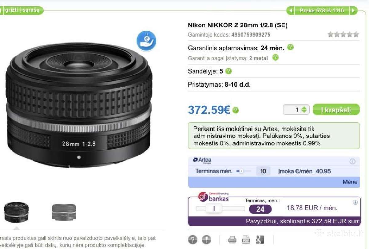 Nikkor z 28mm 2.8