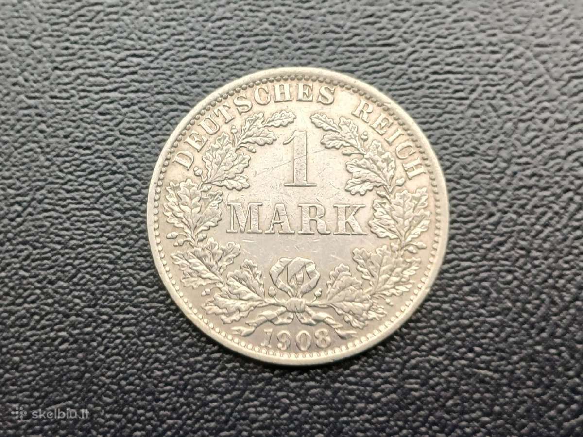 Vokietijos markes sidabras 900