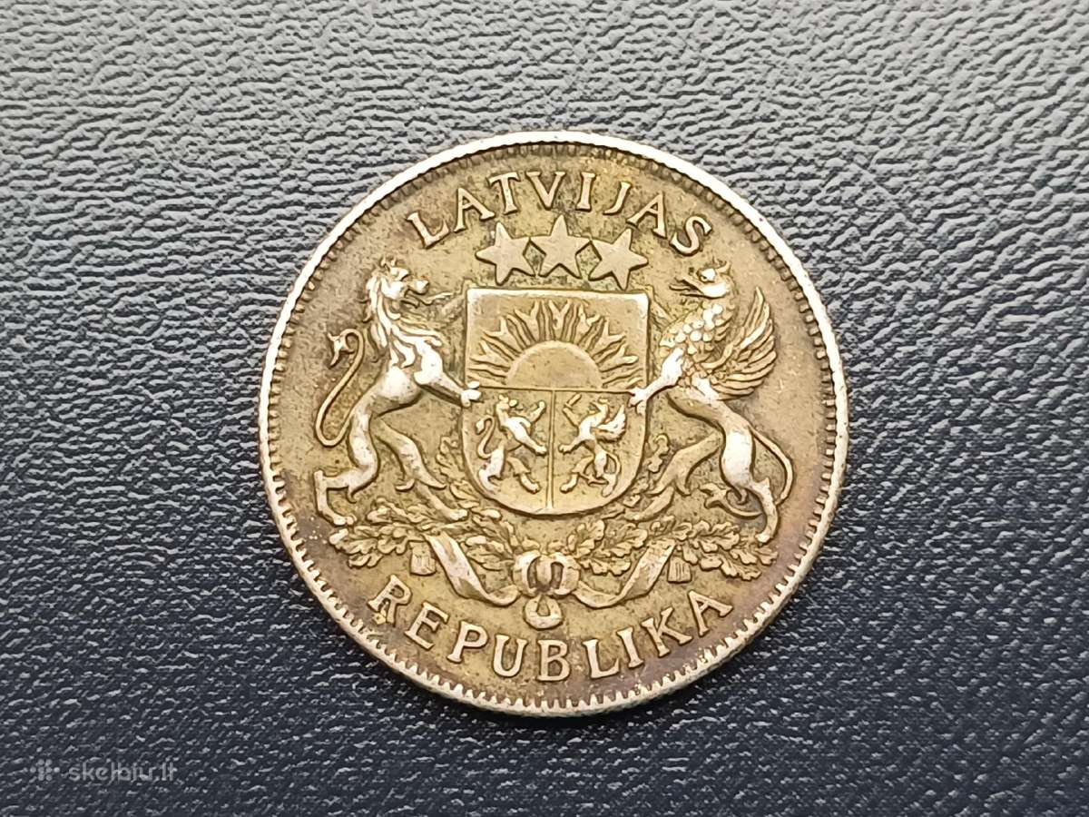 2 latai 1925-26m. Latvija sidabras - nuotraukos Nr. 2