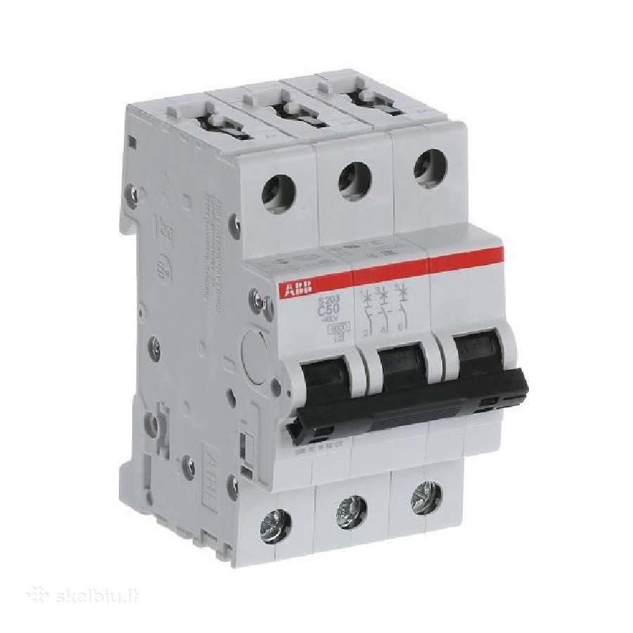 Automatinis jungiklis S203-c50 3p C 50a Abb