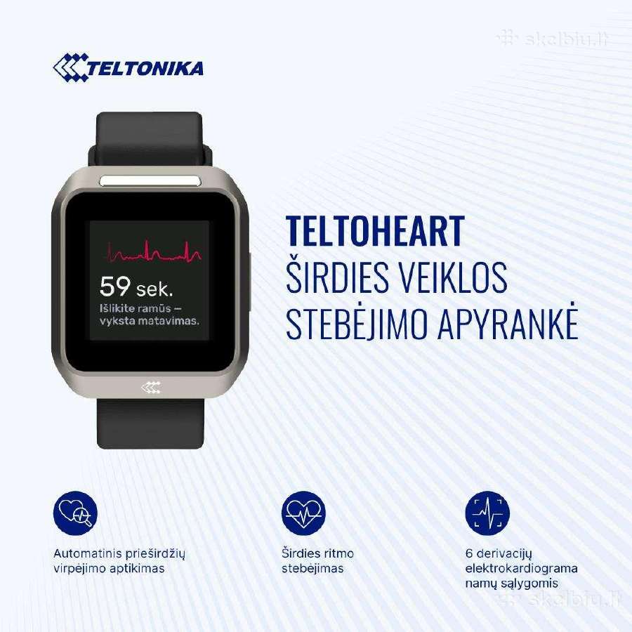 Teltoheart širdies veiklos stebėjimo apyrankė