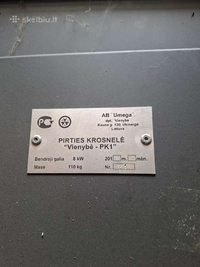 Pirtelės krosnelė Vienybės