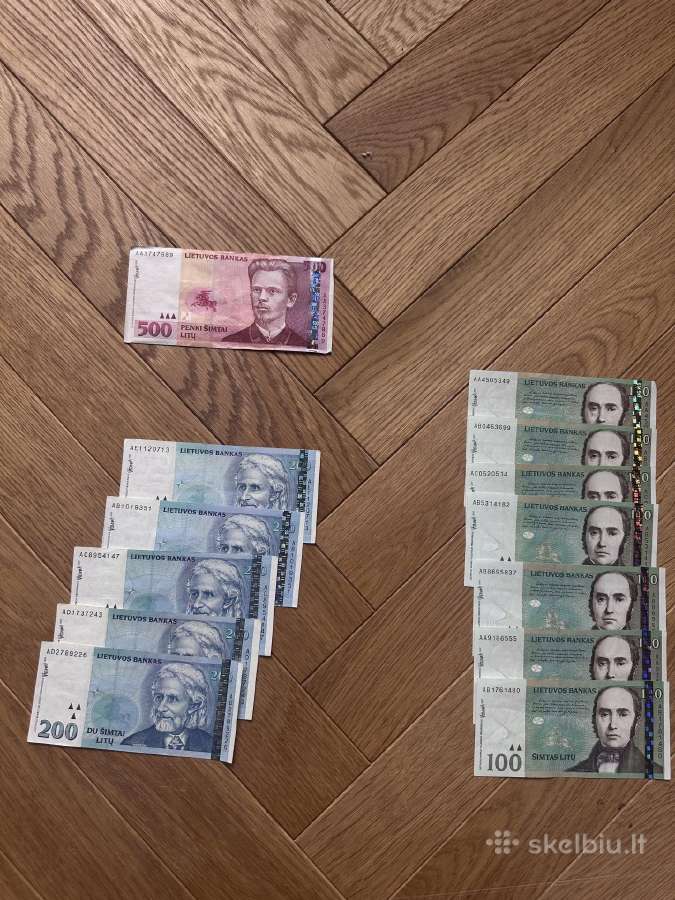 Litai kolekciniai serijiniai ir paprasti pinigai - nuotraukos Nr. 7