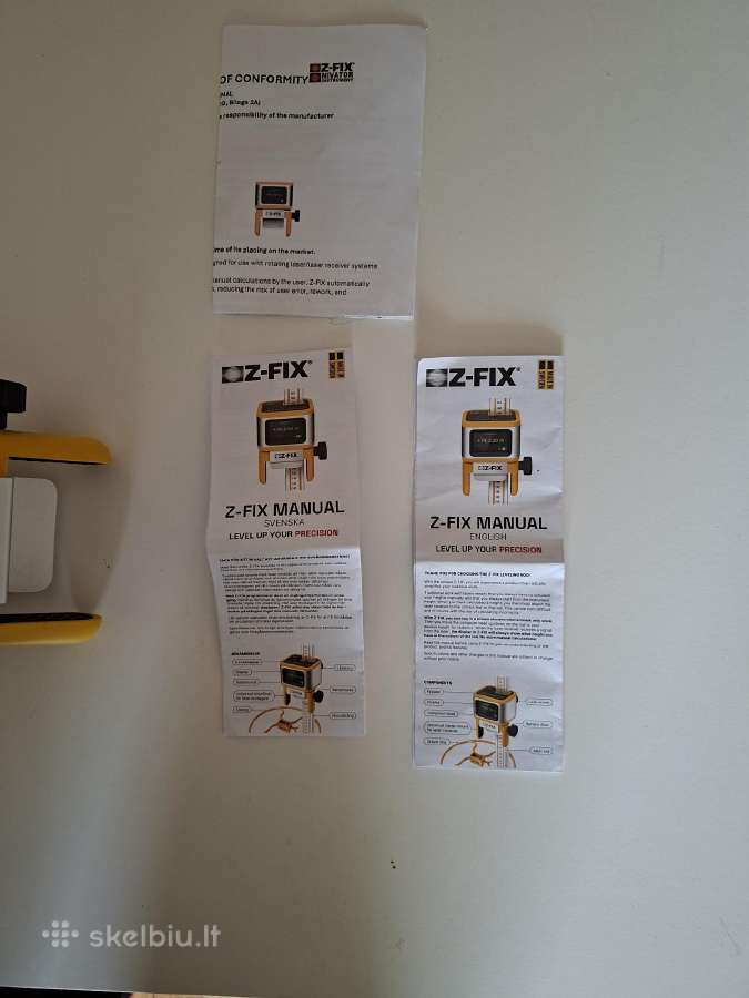Z-fix Nivator Manual - nuotraukos Nr. 6