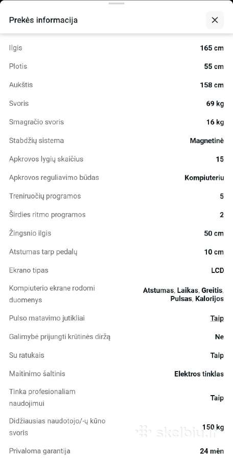 Elipsinis treniruoklis Finnlo Ellypsis E3000 - nuotraukos Nr. 8