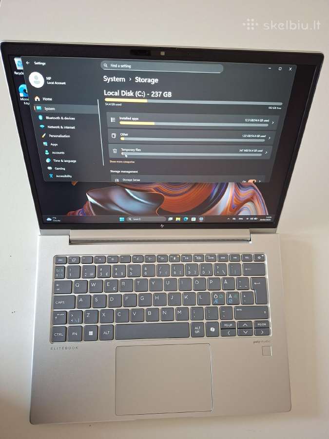 Hp Elitebook 645 G11 14col. Touch Screen 32gb RAM - nuotraukos Nr. 4