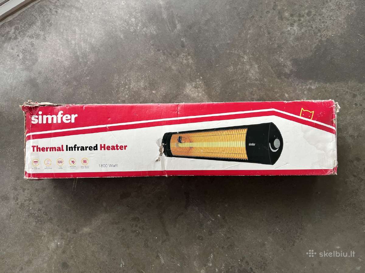 Infraraudonųjų/infrared šildytuvas Simfer 1800w