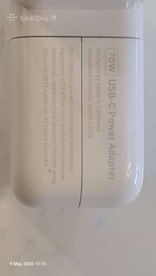 Originalus Apple 70w Usb-c krobiklis