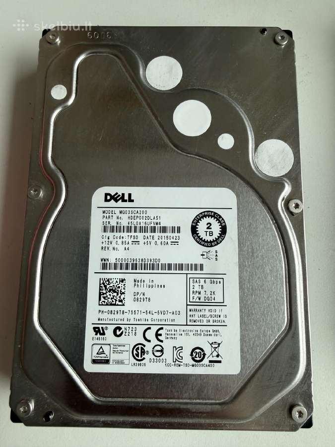 3.5" Sas / Sata HDD Serveriniai diskai 300gb - 4tb