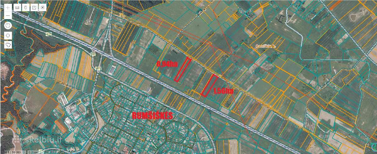 1,56 ha sklypas prie automagistralės A1 - nuotraukos Nr. 3