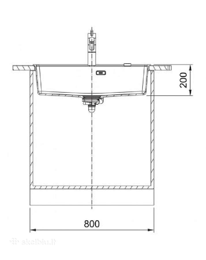 Franke Mrg 610-72 A granitinė plautuvė - nuotraukos Nr. 6