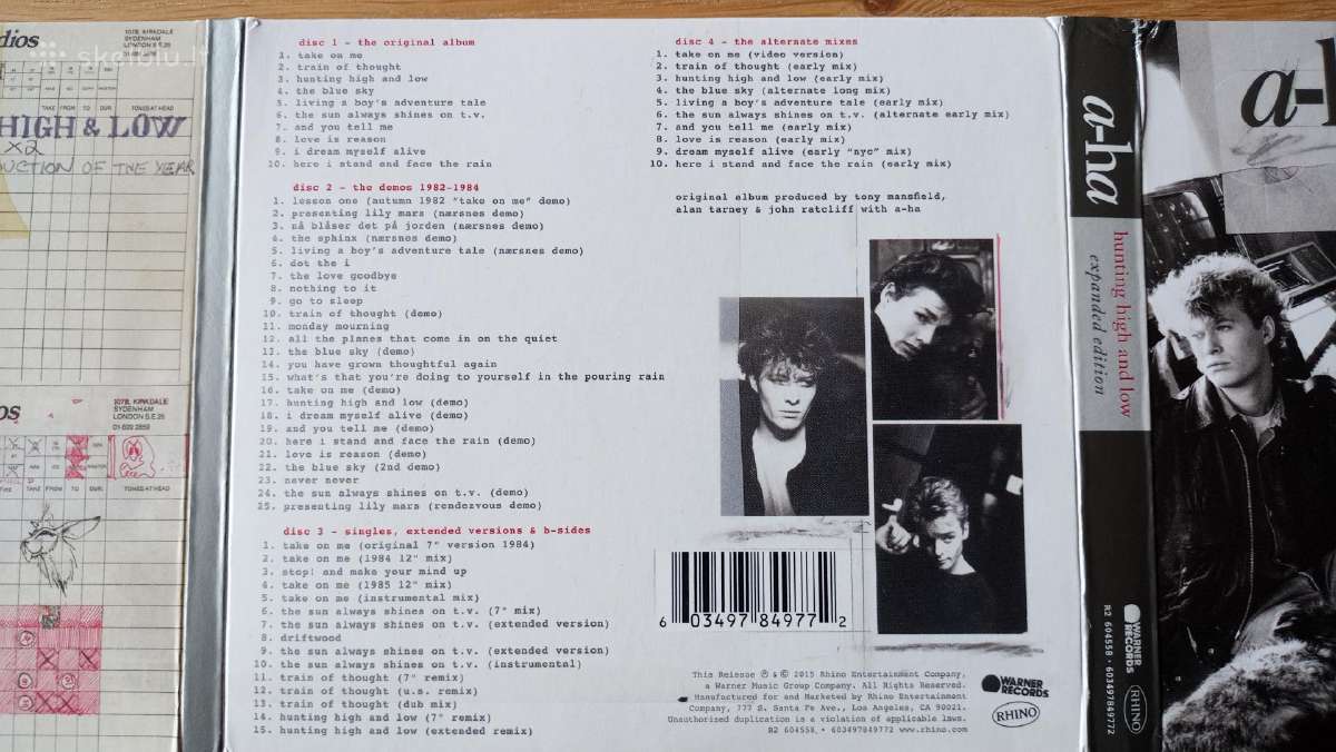 A-ha - Hunting high and low (expanded edtition) - nuotraukos Nr. 4