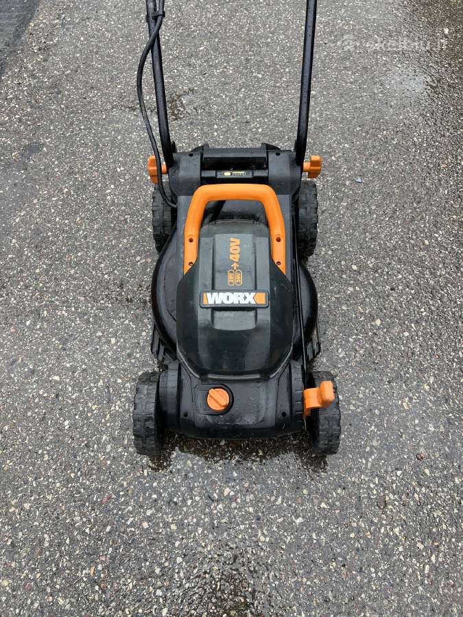 Worx akumuliatorinė žoliapjovė vėjąpjovė 2x4ah