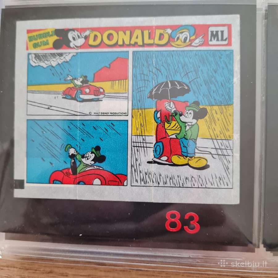 Ieškau Donald Ml kramtomos gumos popieriukų