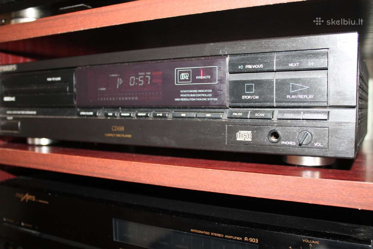 Kompaktinių diskų grotuvas Philips CD 614 - nuotraukos Nr. 2