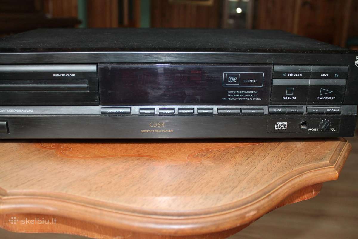 Kompaktinių diskų grotuvas Philips CD 614 - nuotraukos Nr. 3