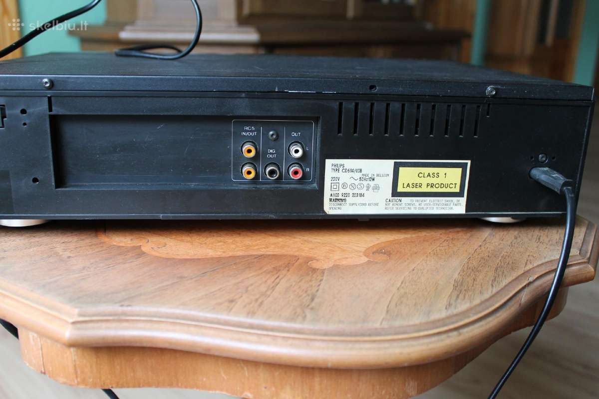 Kompaktinių diskų grotuvas Philips CD 614 - nuotraukos Nr. 5