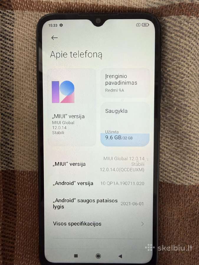 Redmi 9a telefonas - nuotraukos Nr. 2