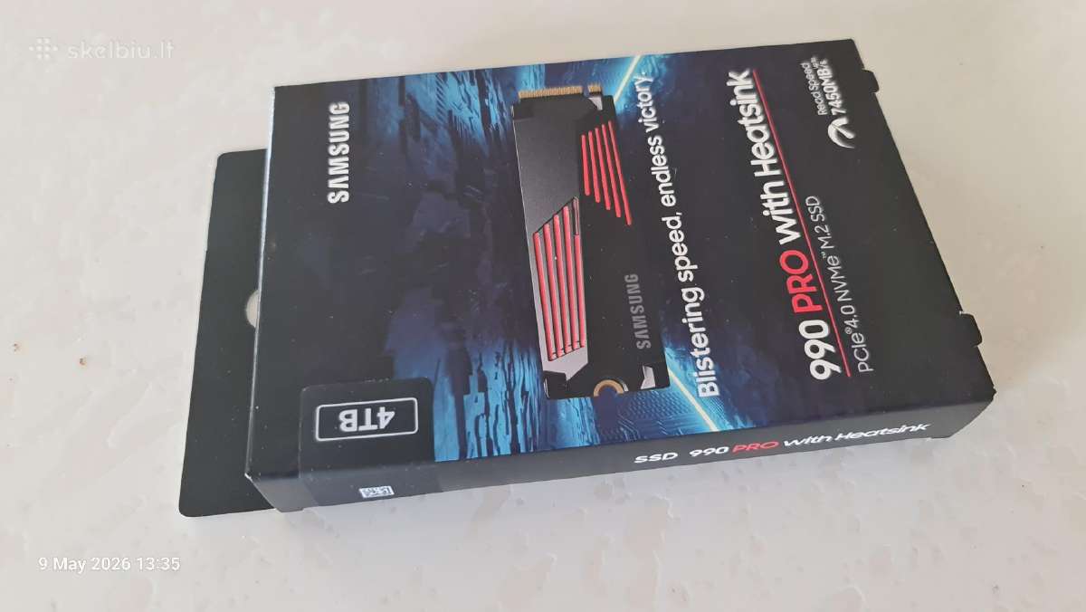 Samsung 990 Pro 4tb su aušintuvu