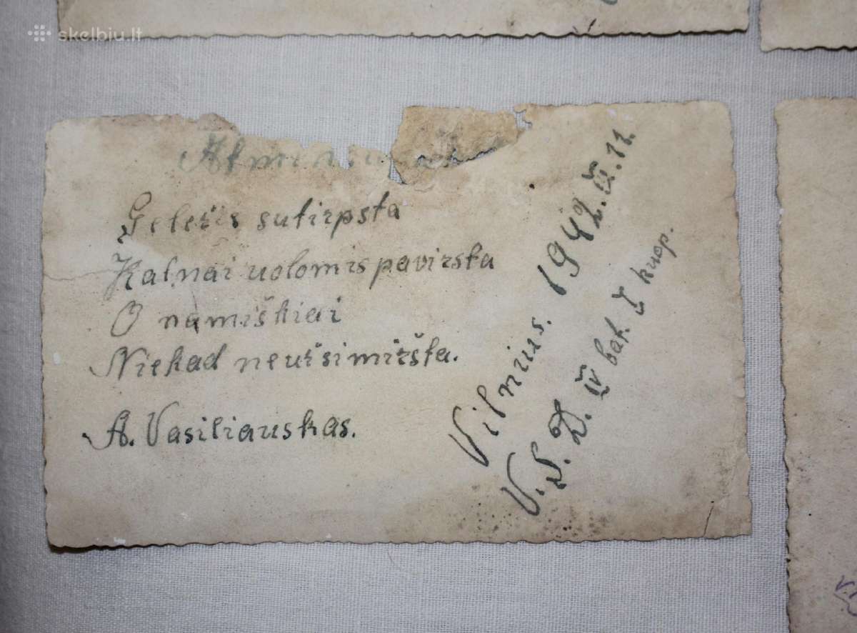 Vilniaus savisaugos policijos bataliono foto 1942m - nuotraukos Nr. 13