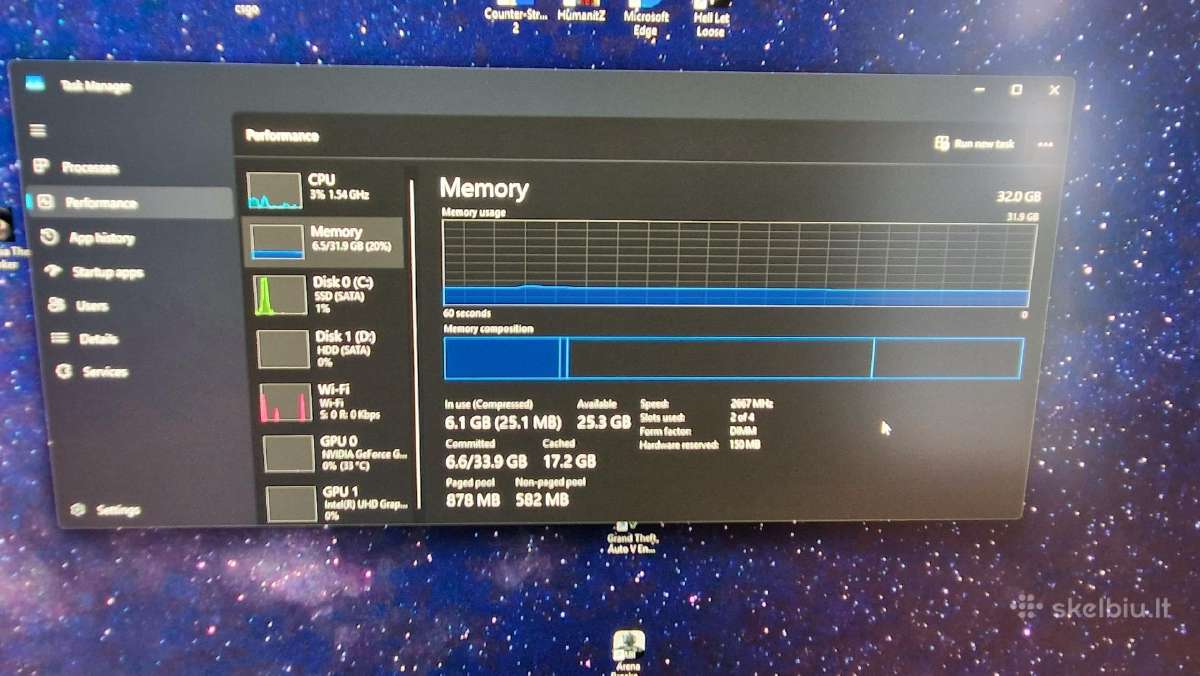 Stacionarus kompiuteris/gtx i5 32gb - nuotraukos Nr. 5