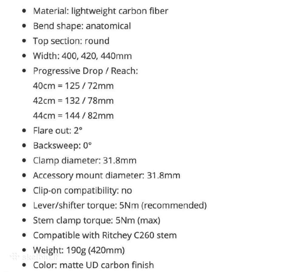 Vairas Syncros Creston 2.0 Compact 420mm, 31.8mm - nuotraukos Nr. 14