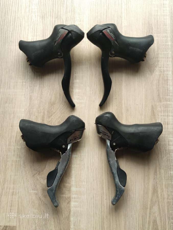 Shimano šifteriai, pavarų stabdžių rankenos