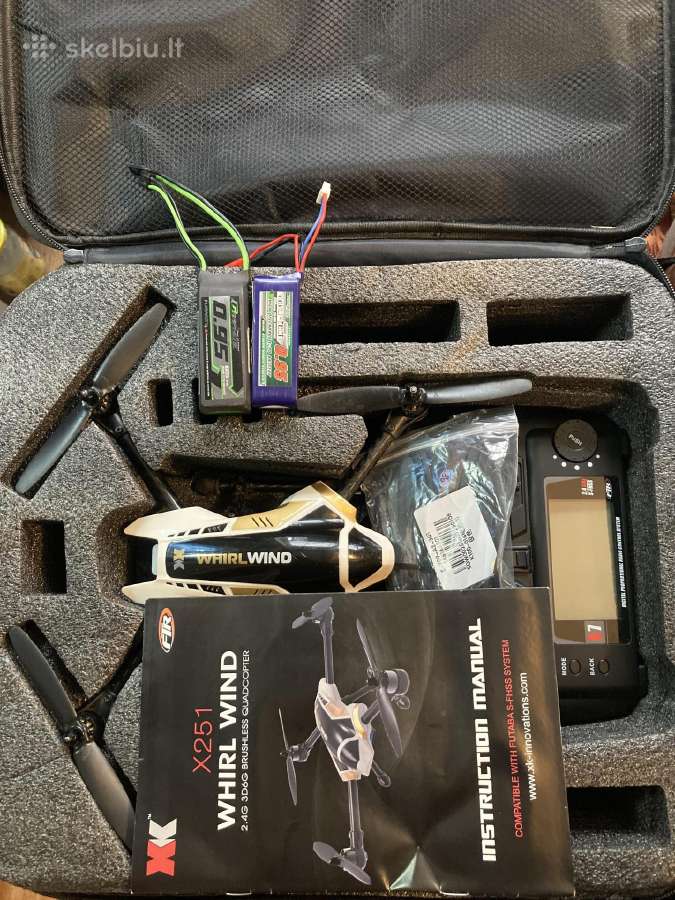 Dronas Whirlwind X251 su bešepetėliniais varikliai - nuotraukos Nr. 7