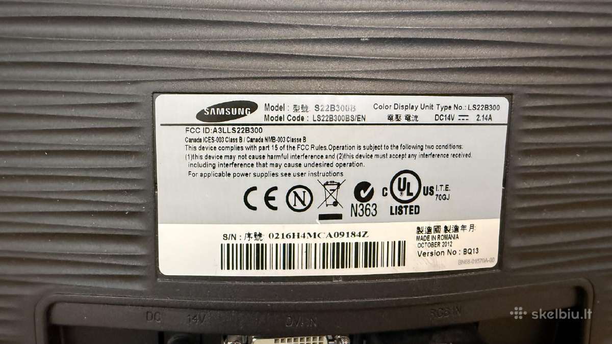 Naudotas Monitorius Samsung 21,5 - nuotraukos Nr. 5