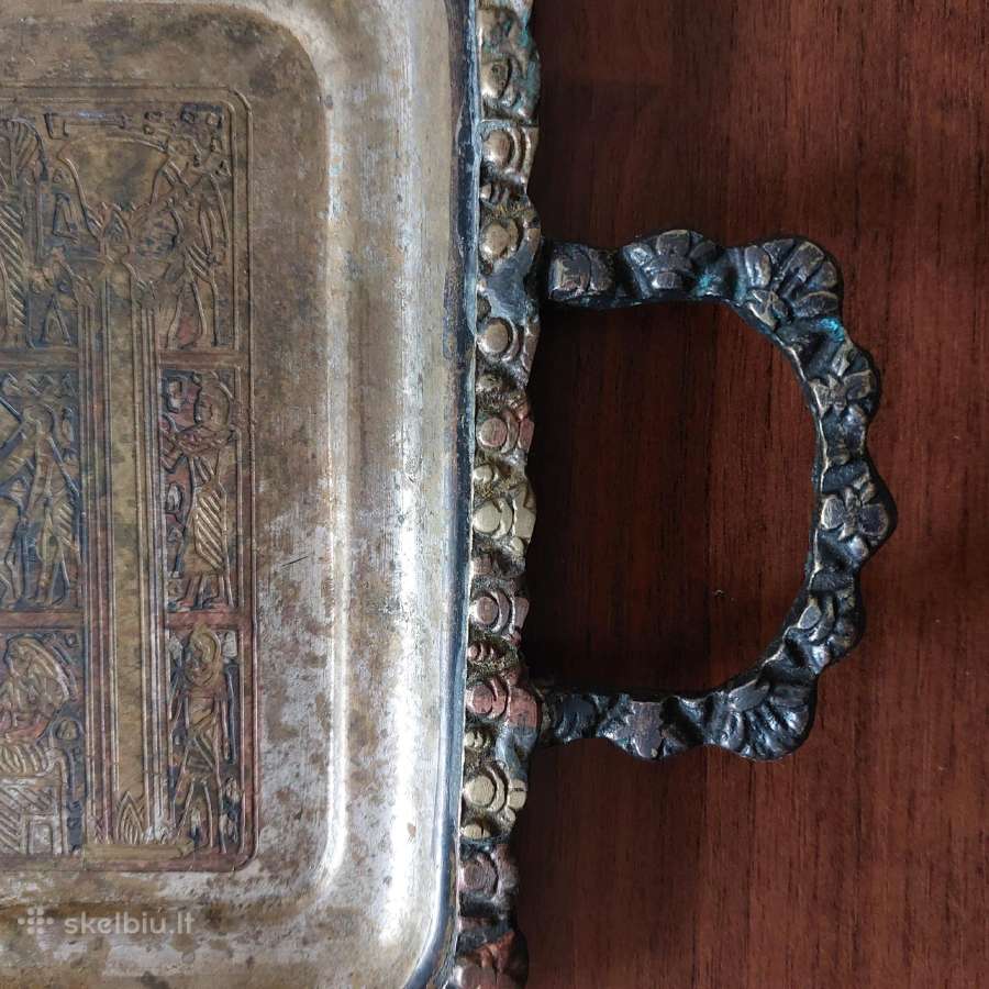 Raštuotas varinis padėklas iš Egipto - nuotraukos Nr. 6