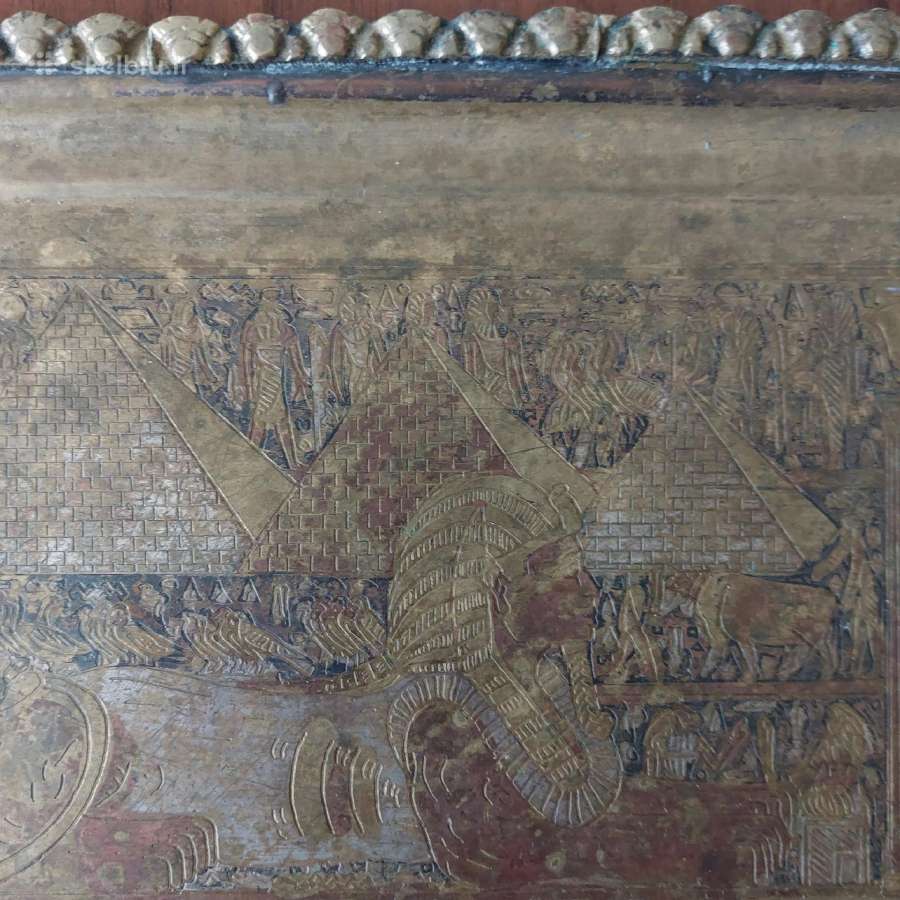 Raštuotas varinis padėklas iš Egipto - nuotraukos Nr. 9