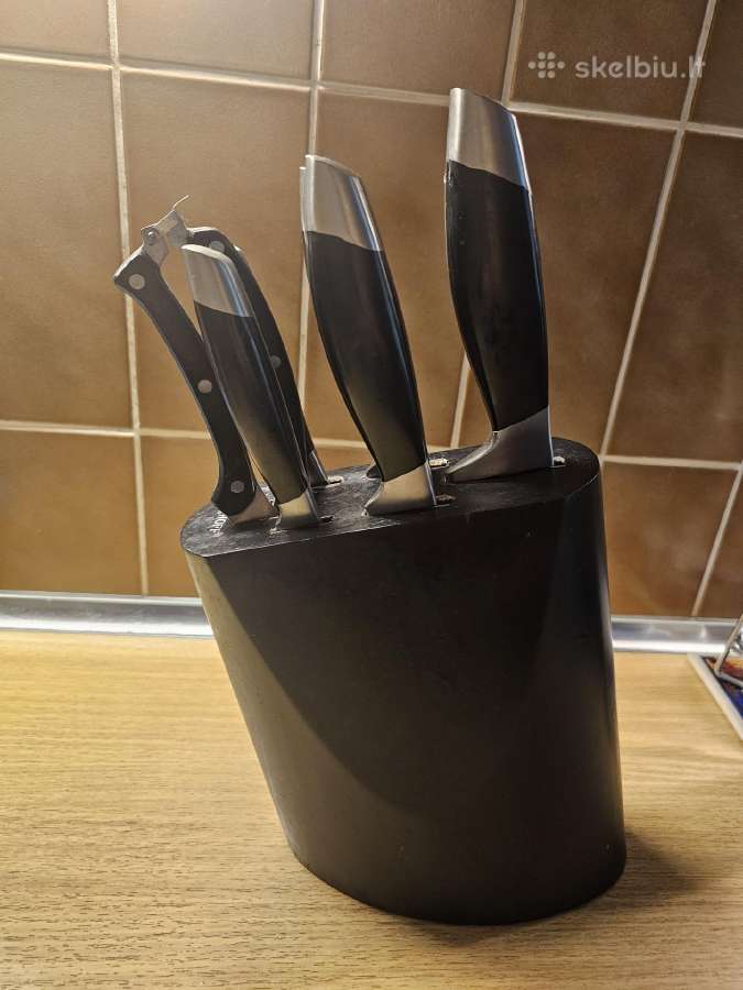 Berhoff 6 dalių peilių +žirklės komplektas