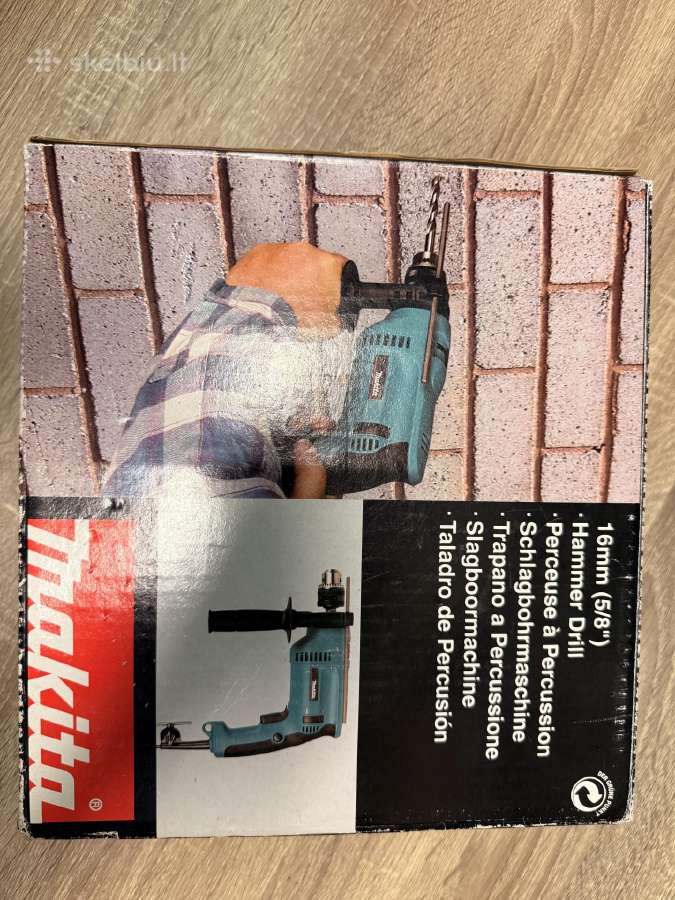 Makita Hp1620 smūginis gręžtuvas 650w - nuotraukos Nr. 3