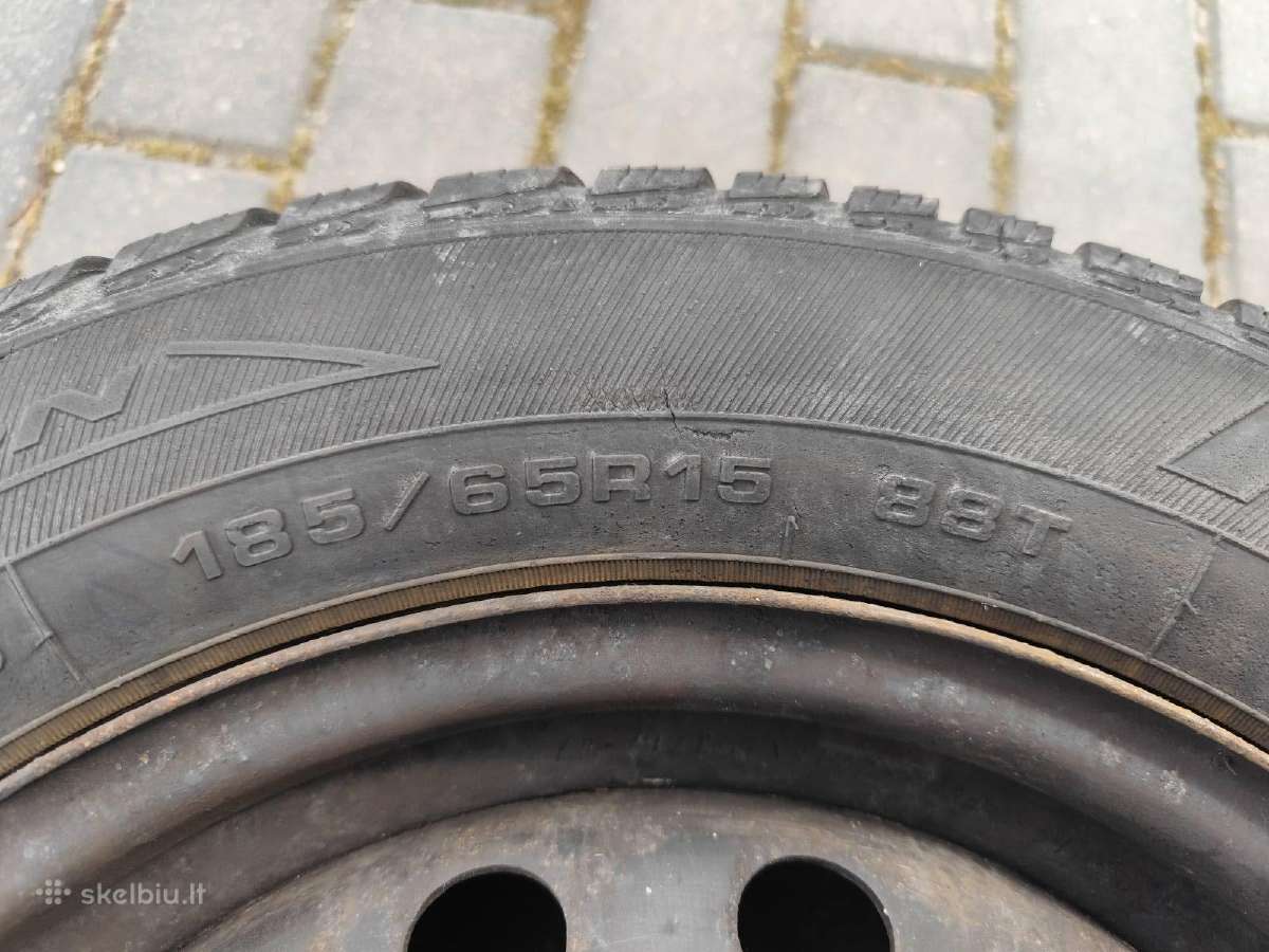 Toyota Yaris ratai, žieminės padangos 185/65 R15 - nuotraukos Nr. 3