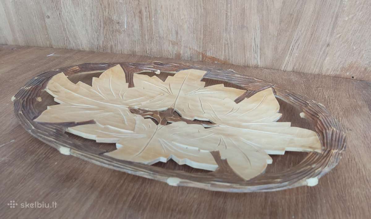 Originalų rankų darbo medinį vaisių padėklas. - nuotraukos Nr. 7
