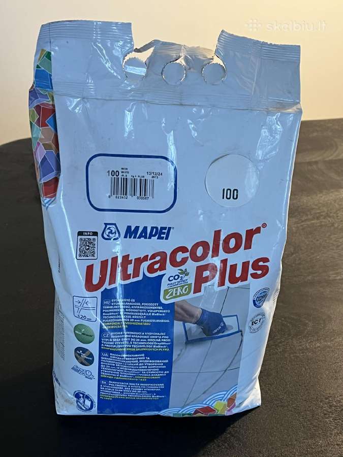 Mapei fuga / plytelių glaistas baltas spalva 100