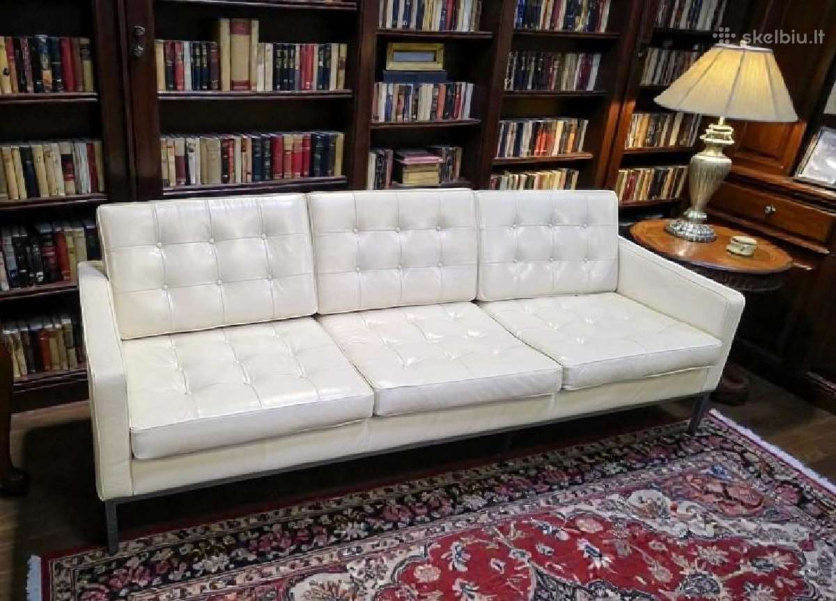 Natūralios odos sofa su miegojimo funkcija - nuotraukos Nr. 14