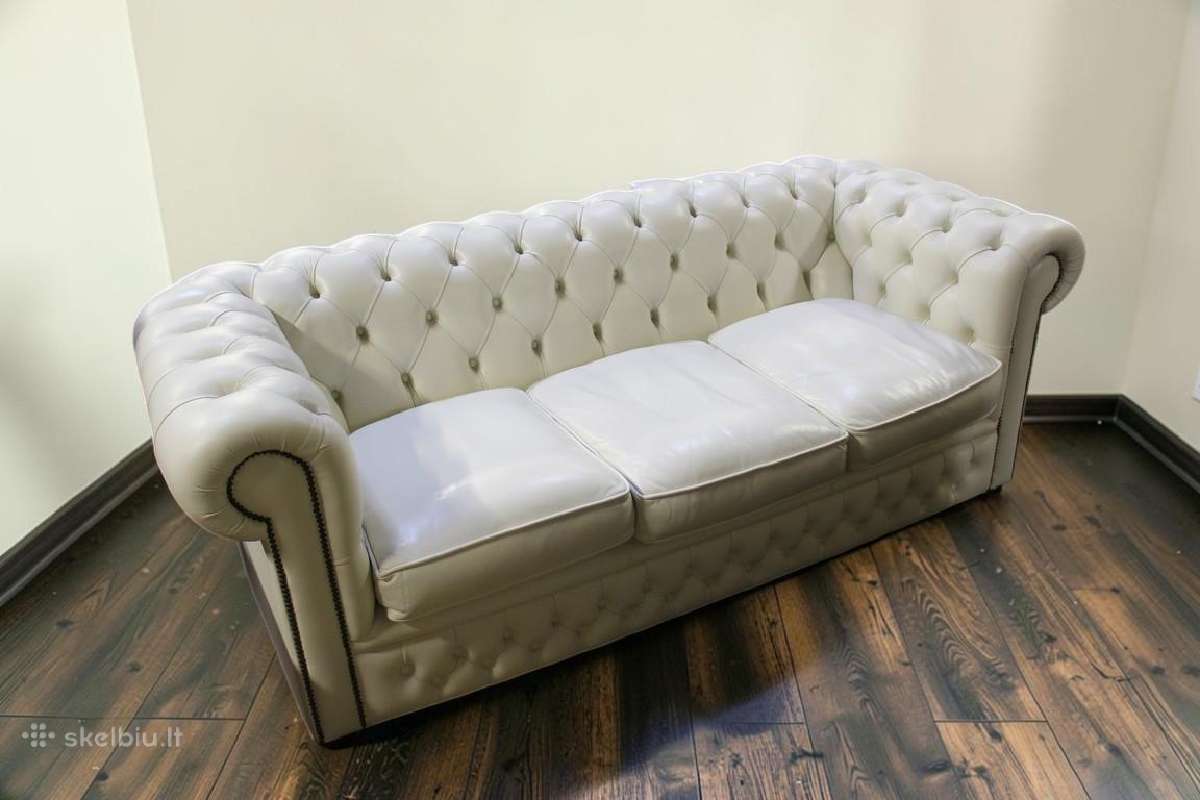 Natūralios odos sofa su miegojimo funkcija - nuotraukos Nr. 23