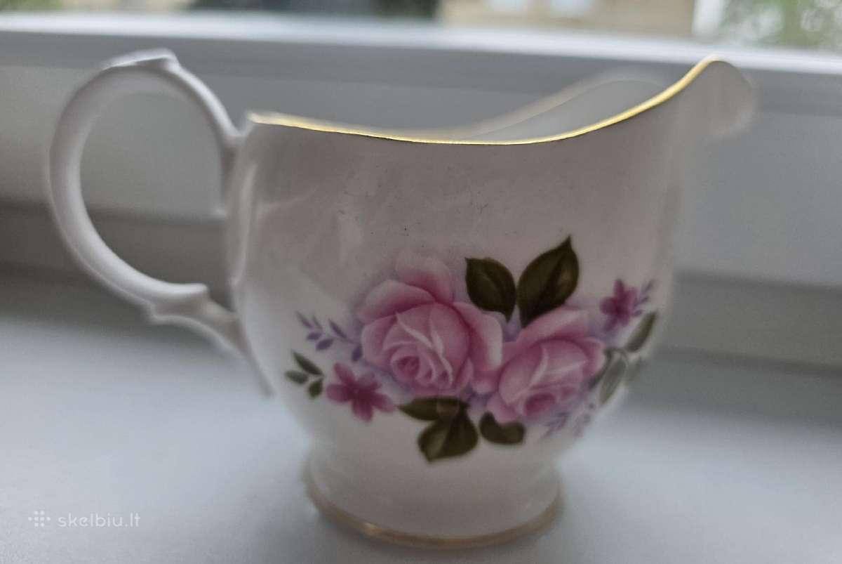Vintage queen anne porcelianas pienui - nuotraukos Nr. 2
