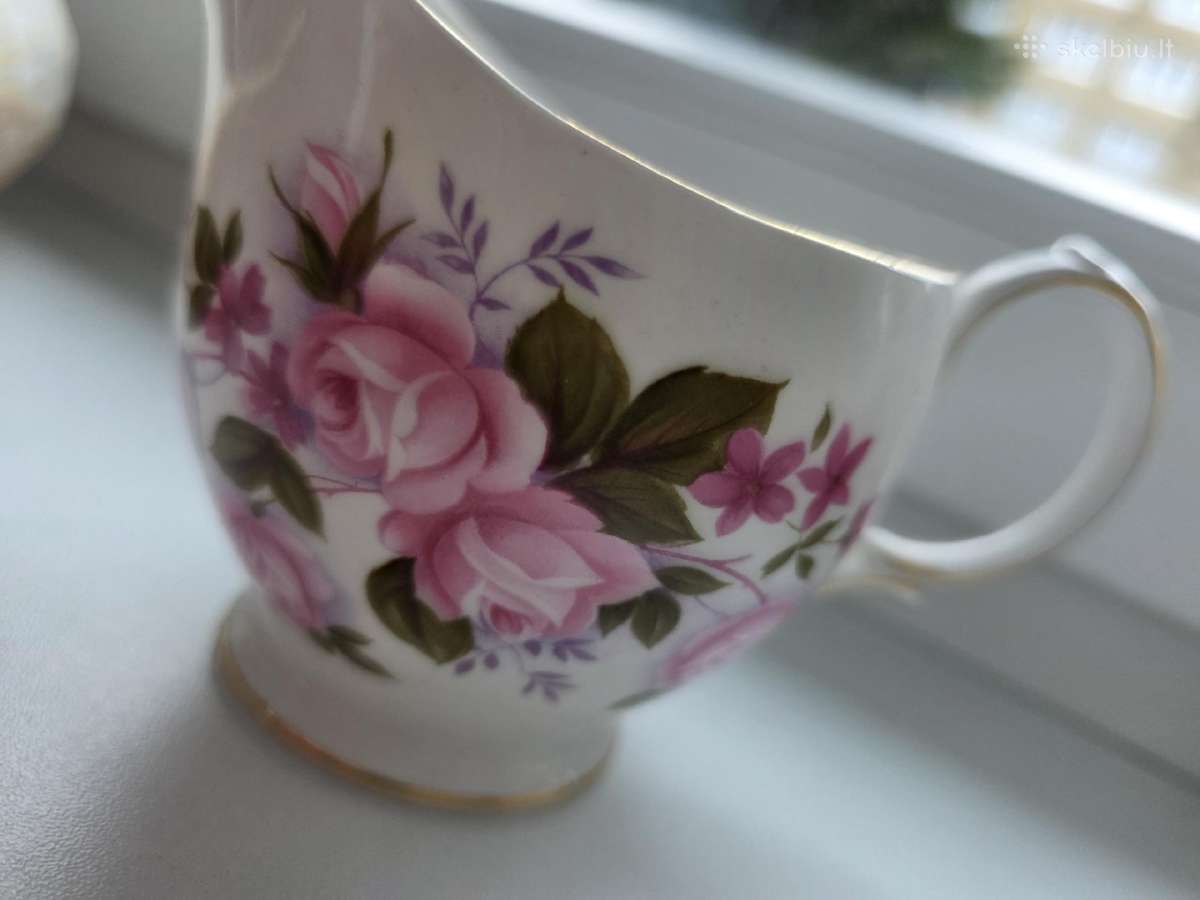 Vintage queen anne porcelianas pienui - nuotraukos Nr. 5
