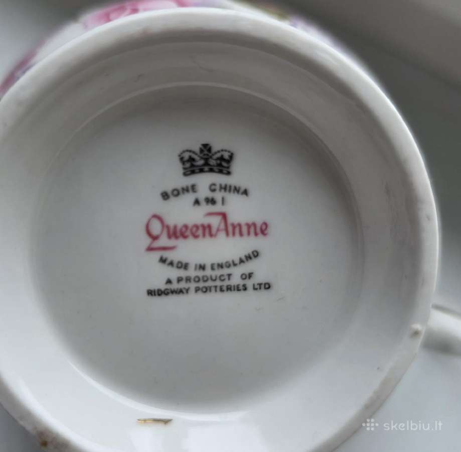 Vintage queen anne porcelianas pienui - nuotraukos Nr. 7