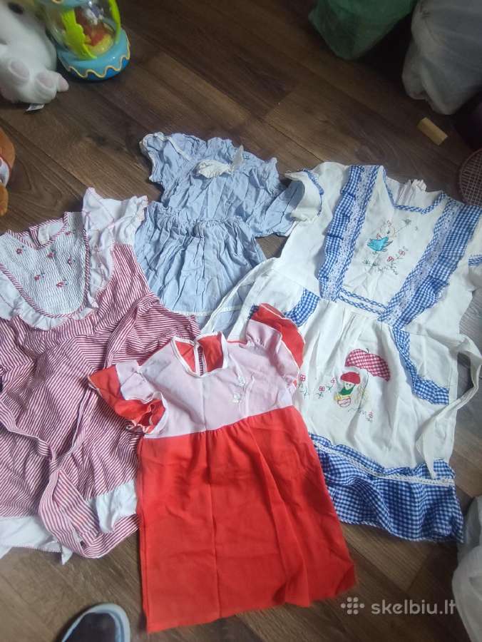 Vintage sukneles mergaitei