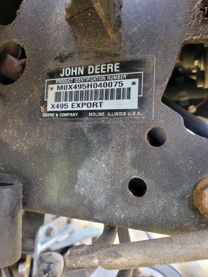 John deere x495 - nuotraukos Nr. 11